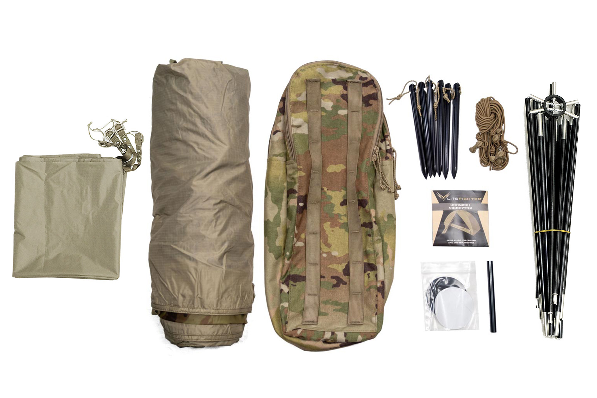 New Litefighter 1 Multicam Ocp Individual Army Tent Nsn 8340-01-628-8855